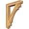 Ekena Millwork Merced Arts and Crafts Rough Sawn Bracket w/ Offset Brace, Western Red Cedar, 6"W x 30"D x 38"H BKT0604X30X38MRC03RWR - alternate 1